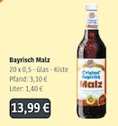 GetränkeLand Mayer - Bayrisch Malz Angebot im Prospekt Bayrisch Malz bei GetränkeLand Mayer im Prospekt "" für 13,99 €