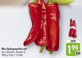 Bio Spitzpaprika rot Angebote bei E center Albstadt für 1,99 €