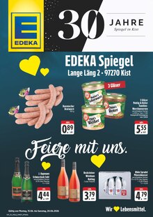 Aktueller EDEKA Kist Prospekt EDEKA Prospekt Kist "Wir lieben Lebensmittel!" mit 30 Seiten