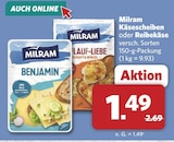 Käsescheiben von Milram im aktuellen combi Prospekt