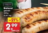 Aktuelle Bratwurst Angebote bei Netto Marken-Discount in Bremen Aktuelles Bratwurst Angebot bei Netto Marken-Discount in Bremen ab 2,99 €