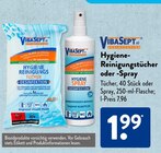 Hygiene Reinigungstücher im ALDI SÜD Prospekt Hygiene Reinigungstücher von VibaSept im aktuellen ALDI SÜD Prospekt für 1,99 €