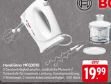 Handrührer MFQ3010 im Angebot bei E center in Bietigheim-Bissingen Handrührer MFQ3010 Angebote von Bosch bei E center Bietigheim-Bissingen für 19,99 €