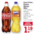 Aktuelles Coca-Cola oder Fanta oder Mezzo Mix Angebot bei E center in Dreieich ab 1,19 €