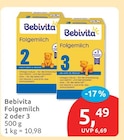 Folgemilch 2 von Bebivita im aktuellen budni Prospekt