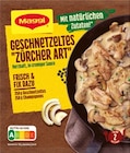 Fix Geschnetzeltes Zürcher Art von Maggi für 0,49 € bei REWE im Angebot Fix Geschnetzeltes Zürcher Art von Maggi im aktuellen REWE Prospekt