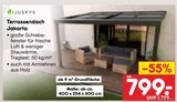 Terrassendach Jakarta im Angebot bei Netto Marken-Discount in Duisburg Terrassendach Jakarta Angebote von Juskys bei Netto Marken-Discount Duisburg für 799,00 €