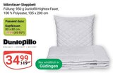 Mikrofaser-Steppbett von Dunlopillo im aktuellen GLOBUS Prospekt