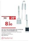 Set de 3 accessoires de cuisson en inox, pour barbecue - Naterial dans le catalogue LEROY MERLIN