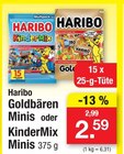 Goldbären Minis Angebote von Haribo bei Zimmermann Celle für 2,59 €