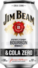 Whiskey-Mix  Cola oder Cola Zero Angebote von Jim Beam bei Getränke Hoffmann Strausberg für 2,79 €