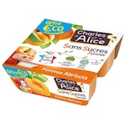 Desserts fruitiers sans sucres ajoutés "Offre éco" - CHARLES & ALICE - Carrefour Desserts fruitiers sans sucres ajoutés "Offre éco" - CHARLES & ALICE à 1,25 € dans le catalogue Carrefour