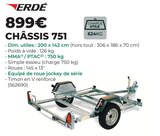 CHÂSSIS 751 - ERDÉ - Feu Vert CHÂSSIS 751 - ERDÉ à 899,00 € dans le catalogue Feu Vert