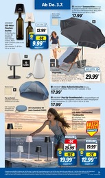 Sonnenschirm Angebot im aktuellen Lidl Prospekt auf Seite 41