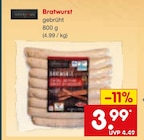 Bratwurst im Angebot bei Netto Marken-Discount in Siegen Bratwurst Angebote bei Netto Marken-Discount Siegen für 3,99 €