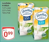 H-Milch 1,5 % Fett bei GLOBUS im Prospekt "" für 0,99 €