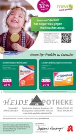 mea - meine apotheke Apotheken Prospekt der aktuellen Woche mit 4 Seiten, gültig von 01.12.2025 bis 31.12.2025, in Bad Bevensen und Umgebung Aktueller mea - meine apotheke Apotheken Prospekt in Bad Bevensen und Umgebung, "Unsere Dezember-Angebote" mit 4 Seiten, 01.12.2025 - 31.12.2025