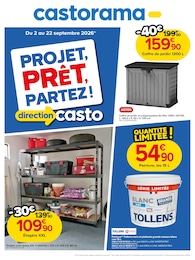 Prospectus Castorama à Saint-Félix-Lauragais, "PROJET, PRÊT, PARTEZ !", 1 page, 02/09/2026 - 22/09/2026