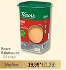 Rahmsauce von Knorr im aktuellen Metro Prospekt