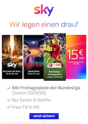 Sky Elektromarkt Prospekt der aktuellen Woche mit 1 Seite, gültig von 15.05.2025 bis 29.05.2025, in Oberviechtach und Umgebung Aktueller Sky Elektromarkt Prospekt in Oberviechtach und Umgebung, "Wir legen einen drauf" mit 1 Seite, 15.05.2025 - 29.05.2025