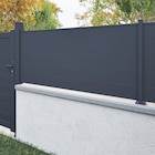 Lame de clôture alu anthracite RAL-7016 Lao, KLOS UP, L.176 x H.15 cm x Ep.25mm - KLOS UP - LEROY MERLIN Lame de clôture alu anthracite RAL-7016 Lao, KLOS UP, L.176 x H.15 cm x Ep.25mm - KLOS UP à 24,56 € dans le catalogue LEROY MERLIN