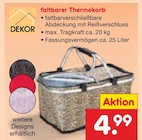 faltbarer Thermokorb im Angebot bei Netto Marken-Discount in Braunschweig faltbarer Thermokorb Angebote von DEKOR bei Netto Marken-Discount Braunschweig für 4,99 €