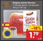 Original Jamón Serrano Angebote von Los Cuarenta bei Netto Marken-Discount Fulda für 1,79 €