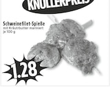 EDEKA Raesfeld - Schweinefilet-Spieße Angebot im Prospekt Schweinefilet-Spieße bei EDEKA im Raesfeld Prospekt für 1,28 €