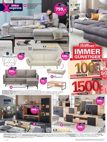 Couch im Höffner Prospekt "IMMER GÜNSTIGER" mit 8 Seiten (Hamburg)