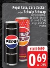Aktuelles Pepsi Cola Zero Zucker Angebot bei EDEKA in Mönchengladbach ab 0,69 €