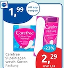 Slippeinlagen von Carefree im aktuellen budni Prospekt