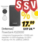Powerbank XS20000 im MEDIMAX Prospekt Powerbank XS20000 von Intenso im aktuellen MEDIMAX Prospekt für 17,99 €