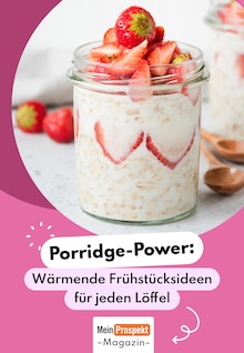 Aktueller Rezepte Prospekt (Papendorf, Vorpommern-Greifswald, 1 Seite zum blÀttern Rezepte Prospekt Porridge mit 1 Seite