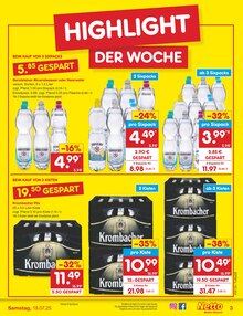Krombacher im Netto Marken-Discount Prospekt "Aktuelle Angebote" mit 67 Seiten (Lörrach)