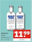 Vodka im Angebot bei Getränke Oase in Soest Vodka Angebote von ABSOLUT bei Getränke Oase Soest für 11,99 €
