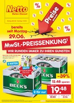 Netto Marken-Discount Prospekt für Nauheim mit 43 Seiten Netto Marken-Discount Prospekt für Nauheim: "MwSt.-PREISSENKUNG - WIR RUNDEN IMMER ZU IHREN GUNSTEN", 43 Seiten, 06.07.2020 - 11.07.2020