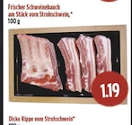 Frischer Schweinebauch am Stück vom Strohschwein bei EDEKA im Biebertal Prospekt für 1,19 €