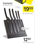 Messerblock oder Messer-Set Angebote von Homeware Professional bei XXXLutz Möbelhäuser Aschaffenburg für 12,99 €