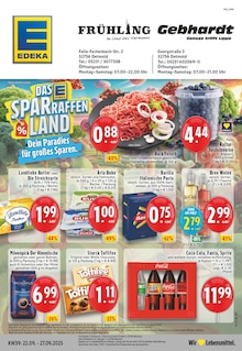 Aktueller EDEKA Prospekt "Aktuelle Angebote" Seite 1 von 24 Seiten für Detmold