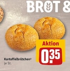 Kartoffelbrötchen im Angebot bei REWE in Gießen Kartoffelbrötchen Angebote von BROT & MEHR bei REWE Gießen für 0,35 €