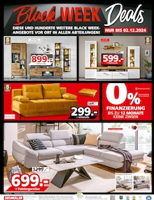 Sofa im Segmüller Prospekt "BLACK WEEK DEALS" mit 6 Seiten (Augsburg)