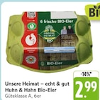 EDEKA Hirzenhain - Huhn & Hahn Bio-Eier Angebot im Prospekt Huhn & Hahn Bio-Eier bei EDEKA im Hirzenhain Prospekt für 2,99 €