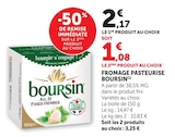 Fromage Pasteurisé - BOURSIN - Super U à Paris Fromage Pasteurisé - BOURSIN en promo chez Super U Paris à 1,08 €