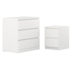 Schlafzimmermöbel 2er-Set weiß im Angebot bei IKEA in Iserlohn Schlafzimmermöbel 2er-Set weiß Angebote von MALM bei IKEA Iserlohn für 119,98 €