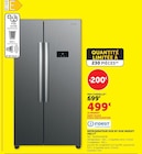 Réfrigérateur Side by Side 442 L - Indesit - Hyper U à Cogolin Réfrigérateur Side by Side 442 L - Indesit en promo chez Hyper U Cogolin à 499,00 €
