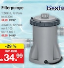 Aktuelle Becks Angebote bei Zimmermann in Magdeburg Aktuelles Filterpumpe 1.249 l/h Angebot bei Zimmermann in Magdeburg ab 34,99 €