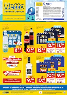 Netto Marken-Discount Prospekt "DER ORT, AN DEM DU IMMER AUSGEZEICHNETE PREISE FINDEST." mit  Seiten (Regenstauf)