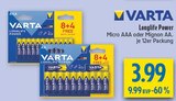 Longlife Power Micro AAA Angebote von Varta bei diska Erlangen für 3,99 €