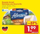 Almzeit Weichkäse oder Bavaria Blu von Bergader im aktuellen Netto Marken-Discount Prospekt