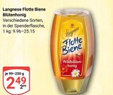 Flotte Biene Blütenhonig im Angebot bei GLOBUS in Ludwigshafen Flotte Biene Blütenhonig Angebote von Langnese bei GLOBUS Ludwigshafen für 2,49 €